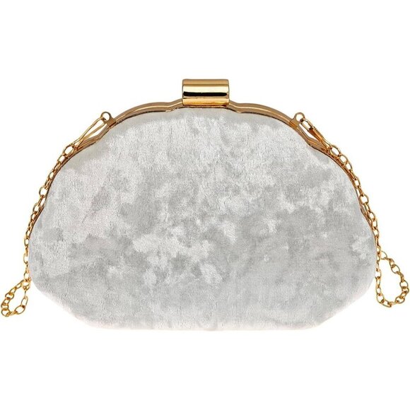 Accessories - Women's Shiny Texture Clutch Purse Evening Bag Crossbody Chain Strap